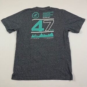 LRG T-Shirt Men's Medium Charcoal Short‎ Sleeve Streetwear Skater Graphic Tee